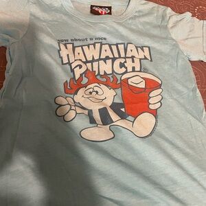 Junk Food Clothing Light Blue Hawaiian Punch L nwt retro vintage Y2K 80’s